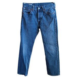 29x30 Levis 501 Premium Denim Jeans Leather Tag Button Fly Classic Stretch